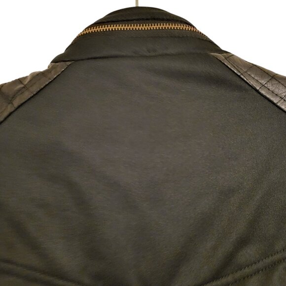 YOKI | Black Anorak Zipper Trim 100% Polyester Rain Coat XL - Picture 8 of 14